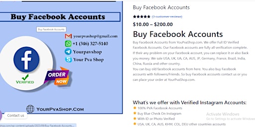 Image principale de Buy Facebook Accounts