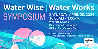 Imagem principal do evento Water Wise | Water Works Symposium
