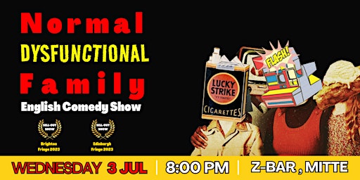Imagem principal de English Stand Up Comedy Show in Mitte - Normal Dysfunctional Family Comedy