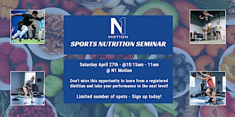 N1 Motion Sports Nutrition Seminar