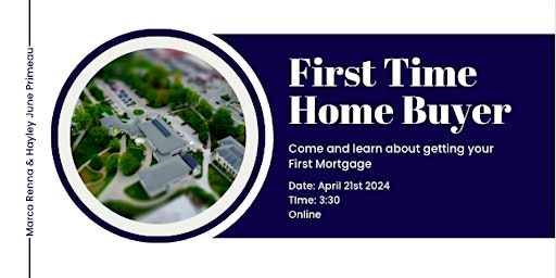 Primaire afbeelding van First time Home Buyer Webinar