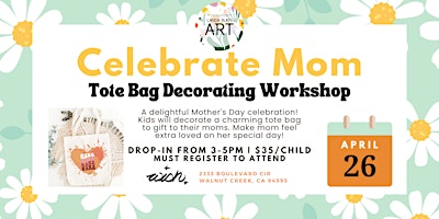 Celebrate Mom Tote Bag Decorating Workshop primary image