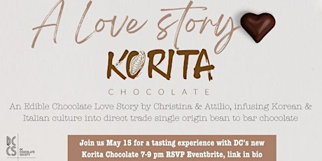 Korita Chocolate Tasting: Learn the love story behind DC's Chocolate Maker