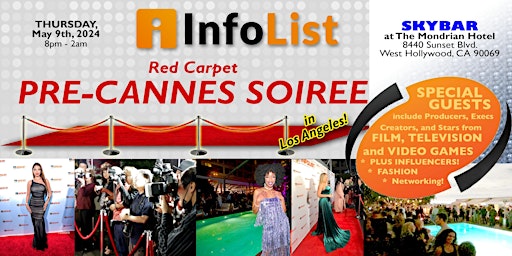 Imagem principal de Red Carpet PRE-CANNES SOIREE:  An INFOLIST High-End Networking Event!