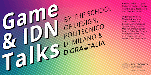 Immagine principale di Game & IDN Talks. Stefano Gualeni & Riccardo Fassone On Fictional Games 