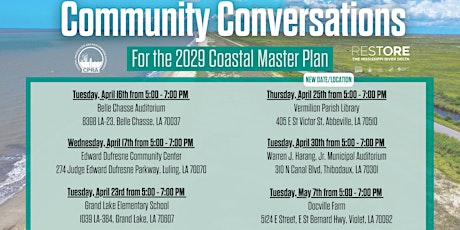 Abbeville Community Conversation - 2029 Coastal Master Plan
