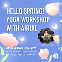 Imagem principal do evento Hello Spring! Yoga Workshop with Airial