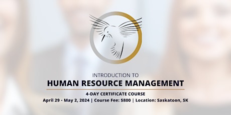 Introduction to Human Resource Management - Saskatoon, SK