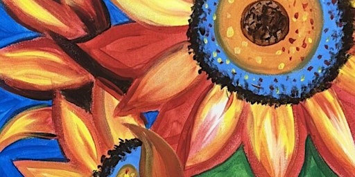 Primaire afbeelding van Vibrant Sunflower Blossoms - Paint and Sip by Classpop!™