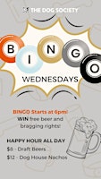 Primaire afbeelding van Wednesday Bingo Nights at The Dog Society