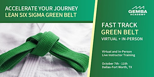 Imagem principal do evento Fast Track to Lean Six Sigma Green Belt Certification