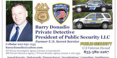 Private Investigator | Maryland | Former U.S. Secret Service