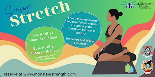 Imagem principal do evento Sensory Stretch: Gentle Movement & Meditation for the Downtown Mission