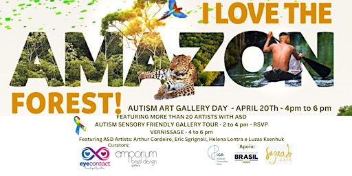 Imagem principal do evento I LOVE AMAZON - AUTISM ART GALLERY DAY