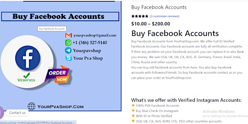 Buy Facebook Accounts  primärbild