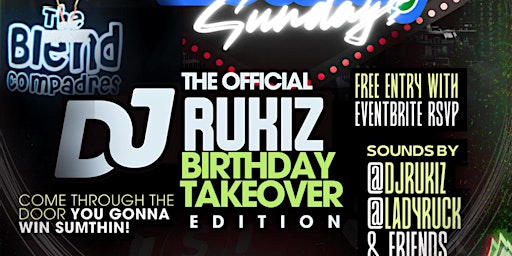 Primaire afbeelding van Lottery Sundays ( Dj Rukiz Bday Edition ) @JetSet  5-11pm