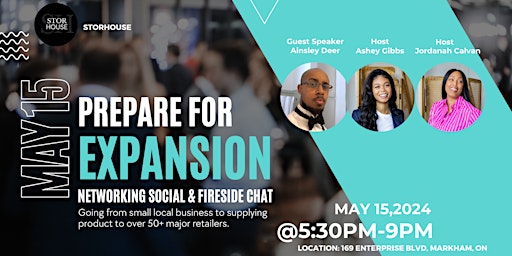 Imagem principal do evento Prepare for Expansion: Networking Social & Fireside Chat