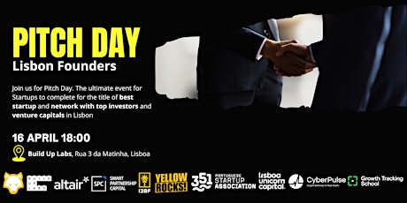 Imagem principal de Pitch Day Lisbon Founders