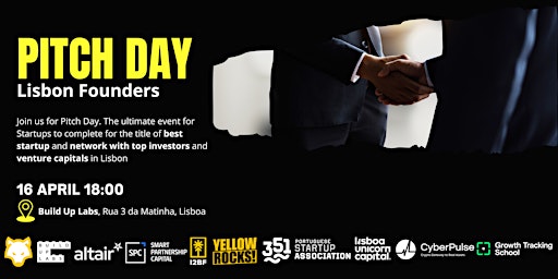 Imagem principal de Pitch Day Lisbon Founders