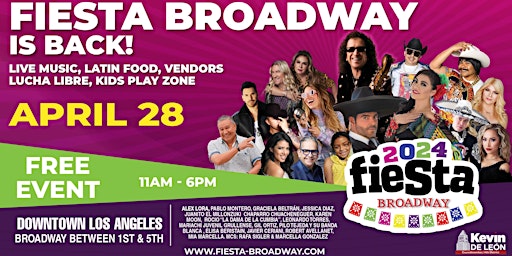 FIESTA BROADWAY 2024 - Cinco de Mayo celebration - Music and Food Festival primary image