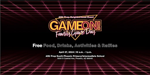Imagem principal do evento Game On! Family Game Day