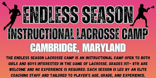 Endless Season Instructional Girls and Boys  Lacrosse Camp, Cambridge  primärbild