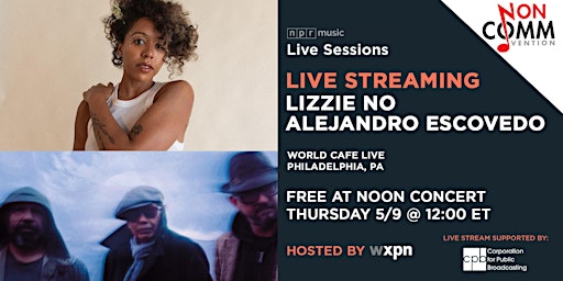 WXPN Free At Noon with LIZZIE NO + ALEJANDRO ESCOVEDO primary image