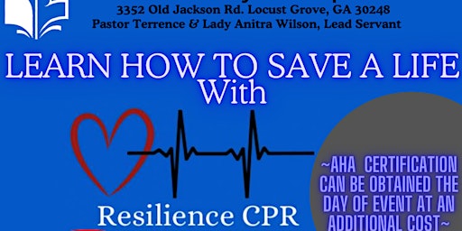 Imagem principal do evento Learn How To Save A Life With Resilience CPR