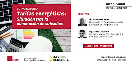 Primaire afbeelding van Conversatorio | Tarifas energéticas