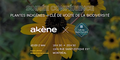 Hauptbild für Soirée conférence - Plantes indigènes, clé de voûte de la biodiversité