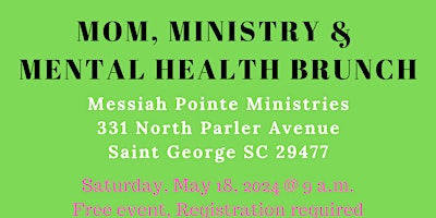 Imagen principal de Mom's, Ministry & Mental Health brunch