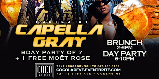 Imagen principal de CAPELLA GRAY Brunch at Coco la Reve