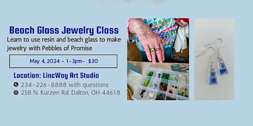 Dried  Flowers & Beach Glass Jewelry with Resin Class  primärbild