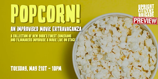 Imagem principal de *UCBNY Preview* Popcorn! An Improvised Movie Extravaganza