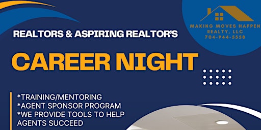 Career Night with Making Moves Happen Realty  primärbild