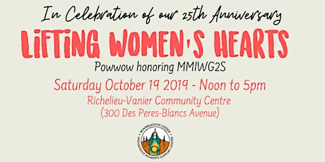 Lifting Women's Hearts - Powwow Honoring MMIWG2S primary image