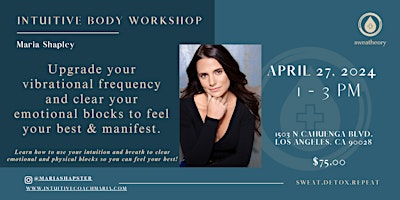 Primaire afbeelding van Intuitive Body Workshop with Maria Shapley