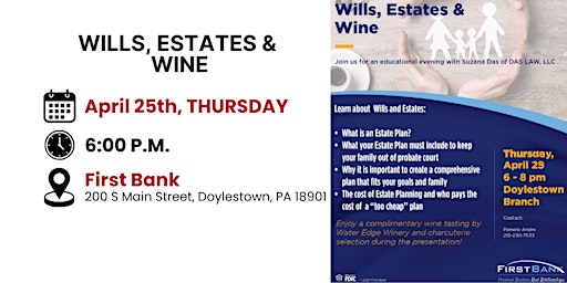 Imagem principal do evento Wills, Estates & Wine
