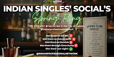 Immagine principale di Indian Singles’ Social - Spring Fling in London 
