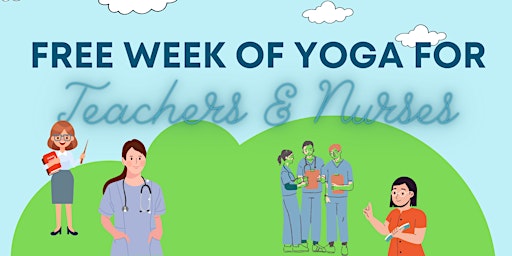 Primaire afbeelding van Free Week of Yoga for Teachers & Nurses in West Des Moines!