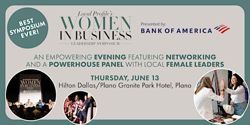 Image principale de Local Profile's Inaugural Women in Business Symposium