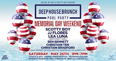 Deep House Brunch POOL PARTY [Memorial Day Saturday] primary image
