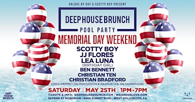 Deep House Brunch POOL PARTY [Memorial Day Saturday]