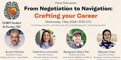 Imagem principal do evento From Negotiation to Navigation: Crafting your career