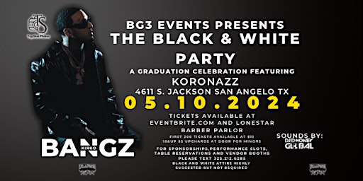 Imagem principal do evento Kirko Bangz Black & White Graduation Celebration at Koronazz