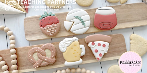 Imagem principal de "Date Night" Cookie Class @ 468 Wine (with MaddieKakes Bake Shop)