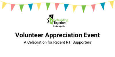 Imagen principal de Rebuilding Together Indy's Annual Volunteer Appreciation Celebration