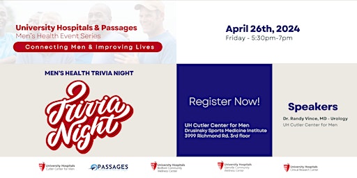 Primaire afbeelding van Men's Health Trivia Night