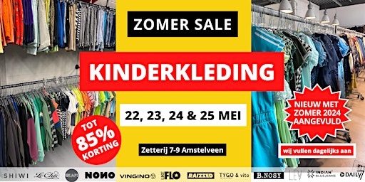 Imagem principal do evento ZOMER Kinderkleding Sale |  22 t/m 25 mei