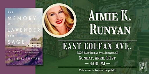 Primaire afbeelding van Aimie K. Runyan Live at Tattered Cover Colfax